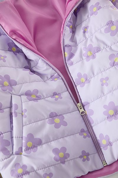TRENDYOLKIDS Lilac dívčí normální kabát Tkdaw25Mo00014