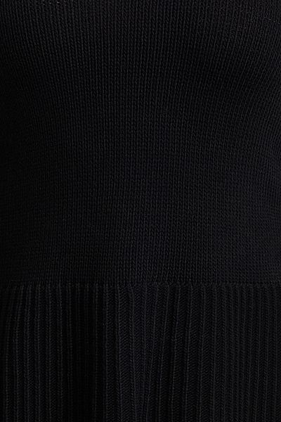 Trendyol Curve Black V-Neck Knitwear Sweater with Slits on the Sides Tbbaw25An00057