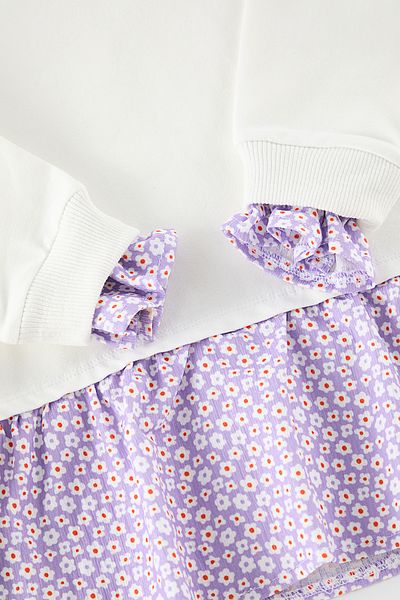 TRENDYOLKIDS سويت شيرت محبوك على شكل زهرة إكرو - TKDAW25SW00024