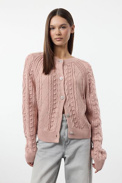 Trendyol Collection Dwustronny sweter pudrowy - użyteczny Twoaw24Kz00144