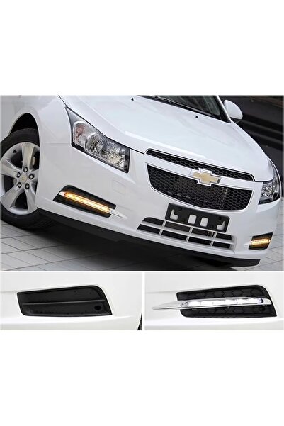 LUXES Chevrolet Cruze Led Drl Gündüz Farı Sis Çerçevesi Kromlu 2011 2015 Arası