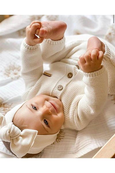 Minora Unisex Knitwear Jumpsuit - Links Model, Bone Color