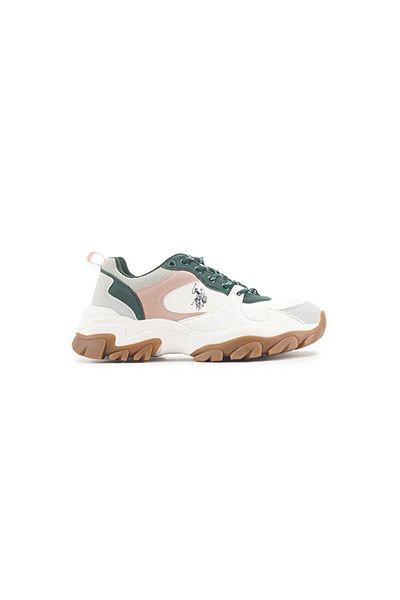 U.S. Polo Assn. 4F Tracky 4Pr Women's Sports Shoes a 101885388   White/Green