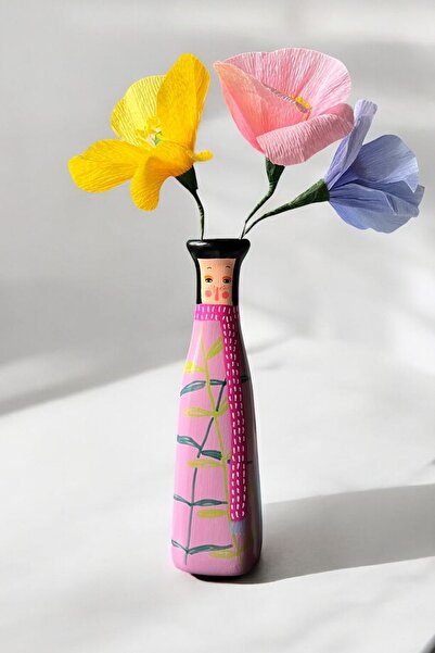 ARİENEL Κεραμικό βάζο |   Βερόη |   Χειροποίητο |   24x6 εκ. |   Απαράμιλλο |   Καλλιτεχνικός |   Πολύχρωμο |   Χρώματα θέσεων ιδιοτήτων