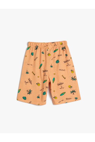 Koton Shorts Tie Waist Printed Cotton