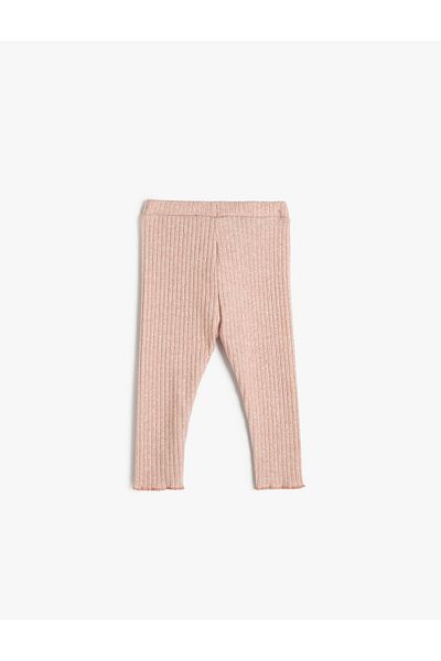 Koton Basic-Leggings mit geripptem, elastischem Bund