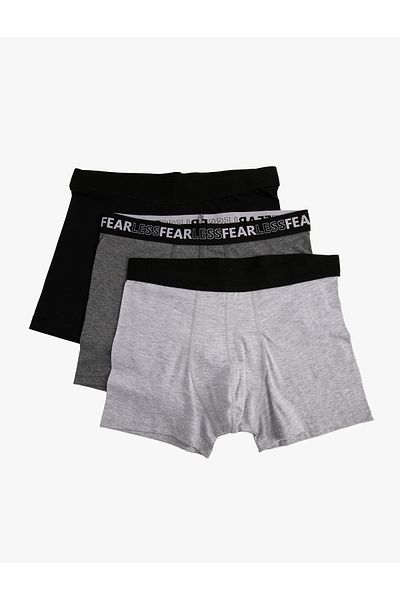 Koton Set boxer din 3 piese multicolor cu detaliu slogan