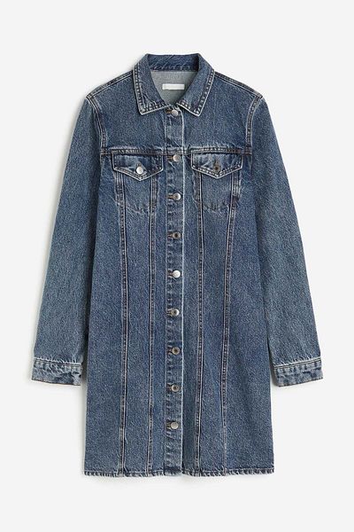 H&M Cotton denim dress