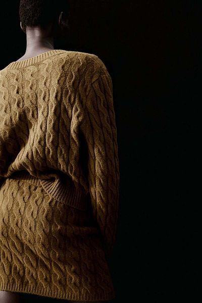 H&M Cable-knit mini skirt