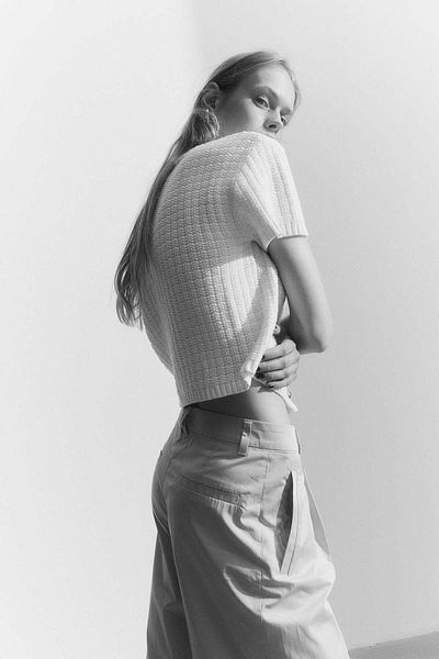 H&M Structured-knit cardigan