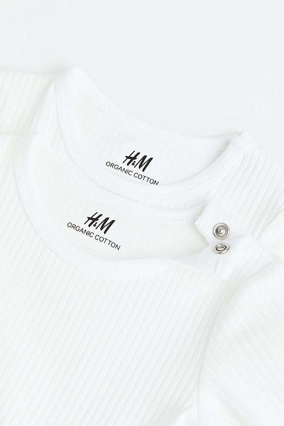 H&M 3-pack Ribbed Bodysuits