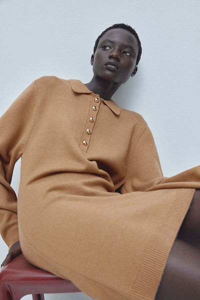 H&M Fine-knit collared dress