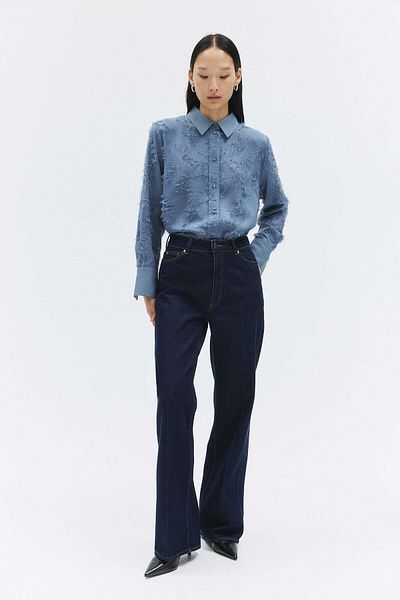 H&M Textured-weave shirt