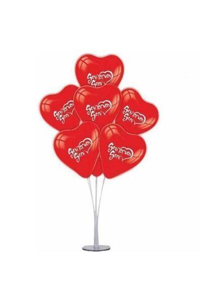 Parti Dükkanım Stalak za balone u obliku srca "Volim te"