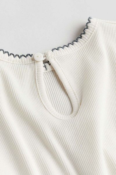 H&M Ribbed jersey top
