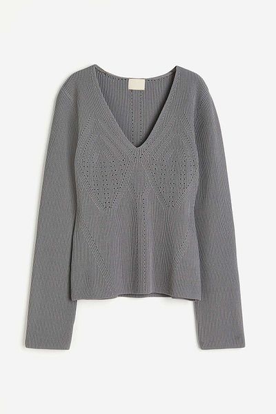 H&M Pointelle-knit jumper