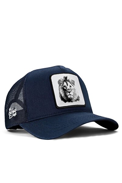 BlackBörk V1 Aslan Logolu Lacivert Trucker Şapka