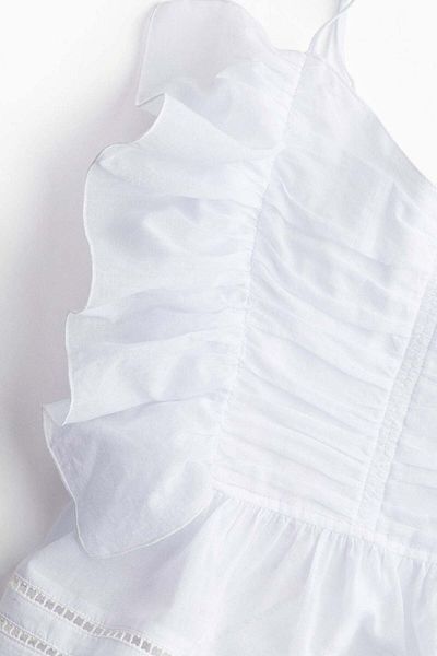 H&M Frill-trimmed Strappy Top