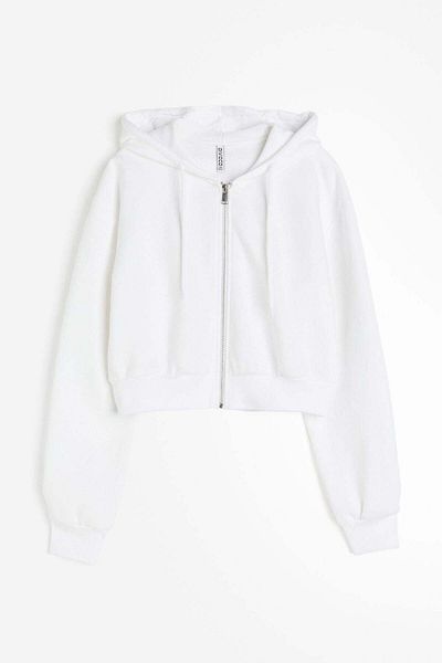 H&M Cropped Zip-through Hoodie