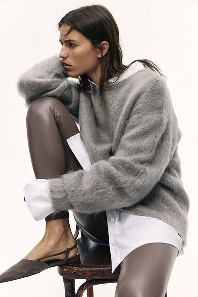 H&M Imitation leather leggings