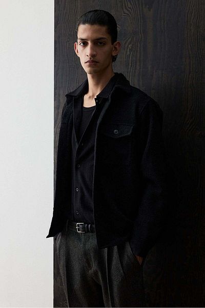 H&M Regular Fit Wool-blend Overshirt