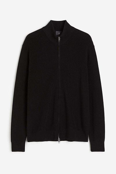 H&M Regular Fit Zip-through Cardigan