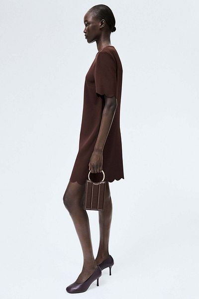 H&M Scalloped dress