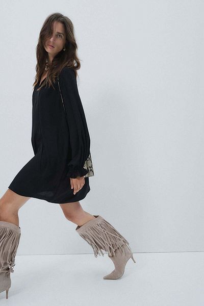 H&M Frilled-collar dress