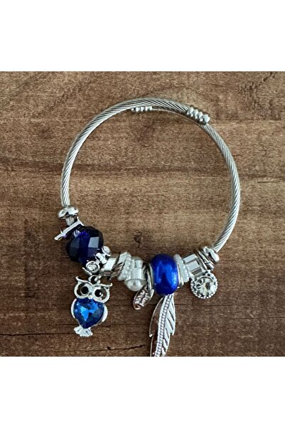 Atelier Bebeta Çelik Charm Bileklik (Mavi)