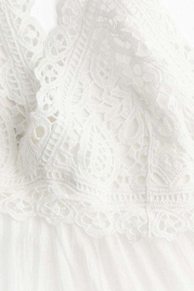 H&M Embroidery-detail strappy dress