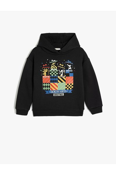 Koton Harry Potter Licensed Hooded Long Sleeve Sweatshirt