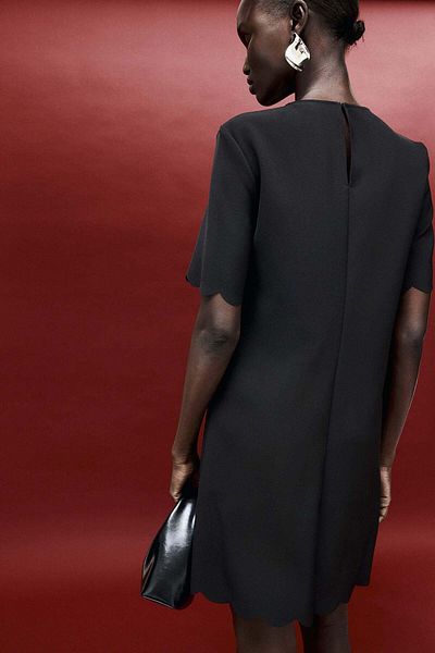 H&M Scalloped dress