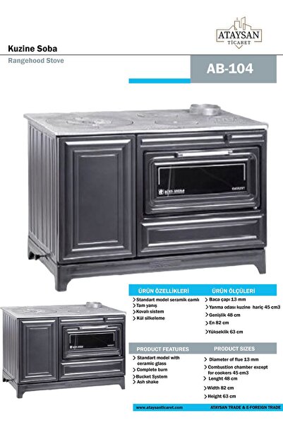 ATAYSAN TİCARET LÜKS ENERJİ KOVALI ANTRASİT KUZİNE ataysan ticaret