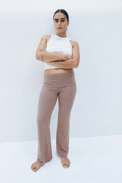 H&M Flared jersey trousers
