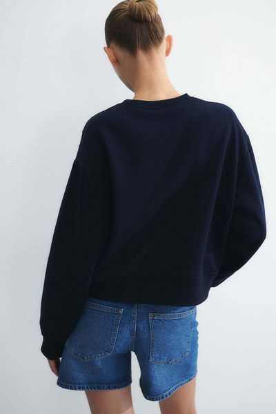 H&M Button-detail sweatshirt