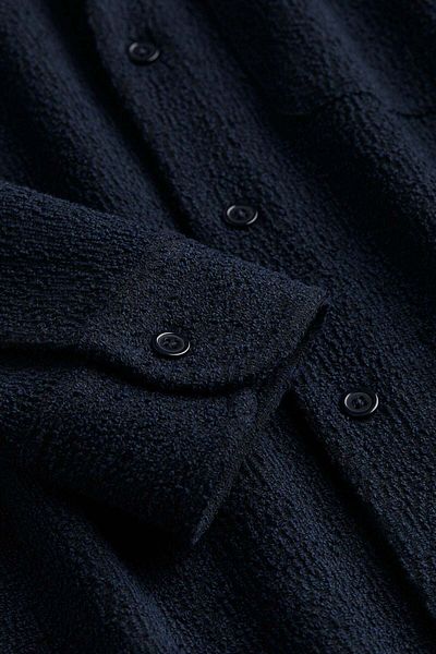 H&M Regular Fit bouclé jersey shirt