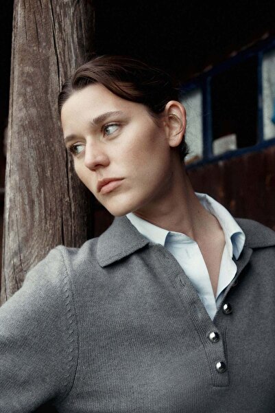 H&M Fine-knit collared dress