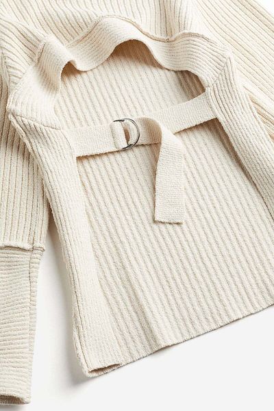H&M Rib-knit open-back jumper