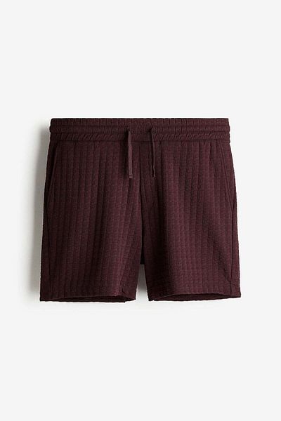 H&M Regular Fit Textured Sweatshorts