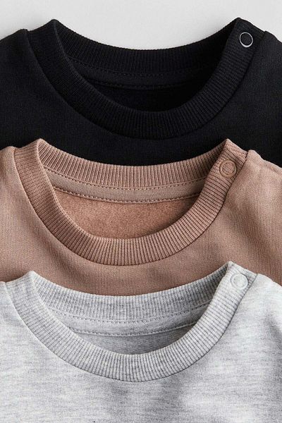 H&M 3-pack Cotton Sweatshirts