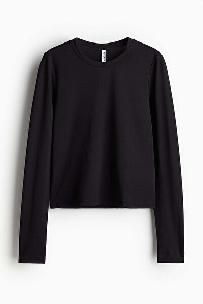 H&M Long-sleeved microfibre top