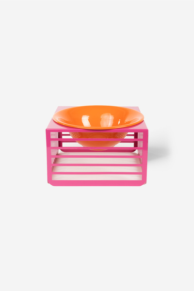 Rarart Concept Pembe Ve Turuncu Metal Düzenleyici Kase - Çok Amaçlı Dekoratif...