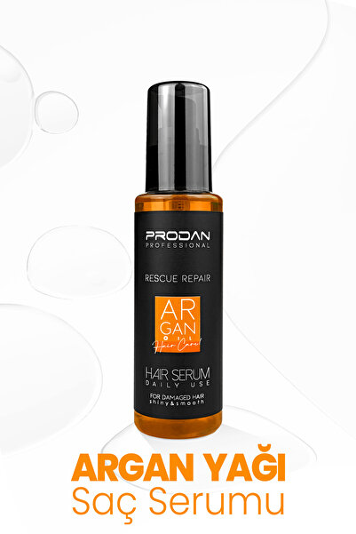 Prodan Argan Yağı Saç Serumu | Nemlendirici Bakım | Isı Koruyucu-100 ml