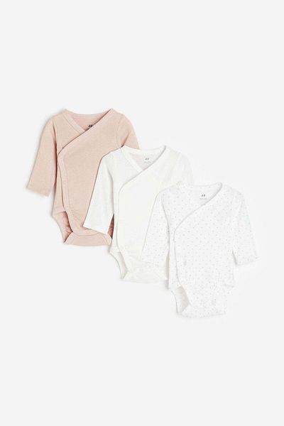 H&M 3-pack Long-sleeved Bodysuits
