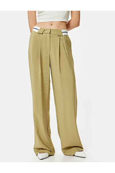 Koton Φαρδύ παντελόνι με τσέπες και πιέτες