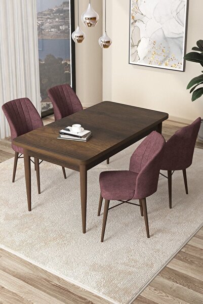 Canisa Concept Arp Serisi 70x110 Sabit Mutfak Masası Takımı Barok Desen Masa ...