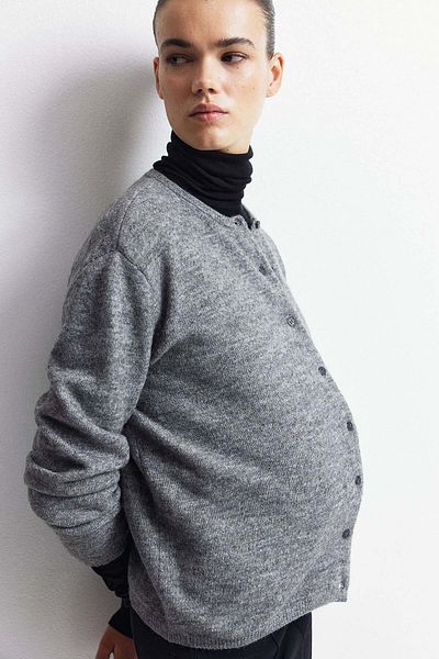 H&M MAMA Fine-knit cardigan