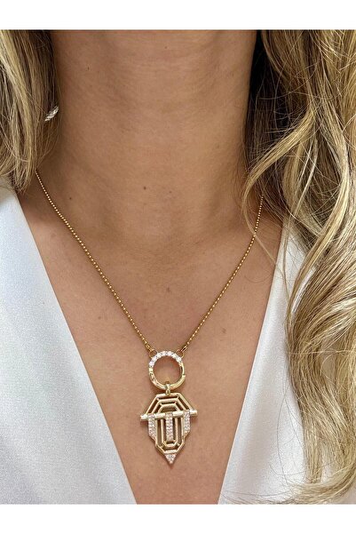 RUNALAKSESUAR قلادة سيريناي من حجر الزركون الصلب قلادة سيدتي ميتمازل ليلى