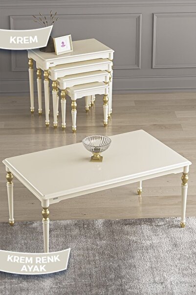 Canisa Saray Serisi, 1.sınıf Mdf Ve Lake Boya, Avangart 4'lü Zigon Sehpa Takı...