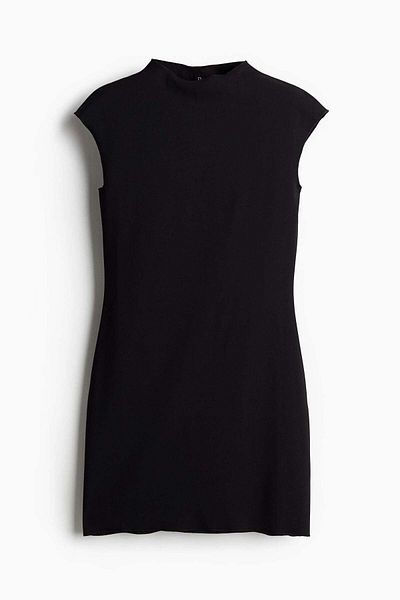 H&M Bedene Oturan Jarse Mini Elbise